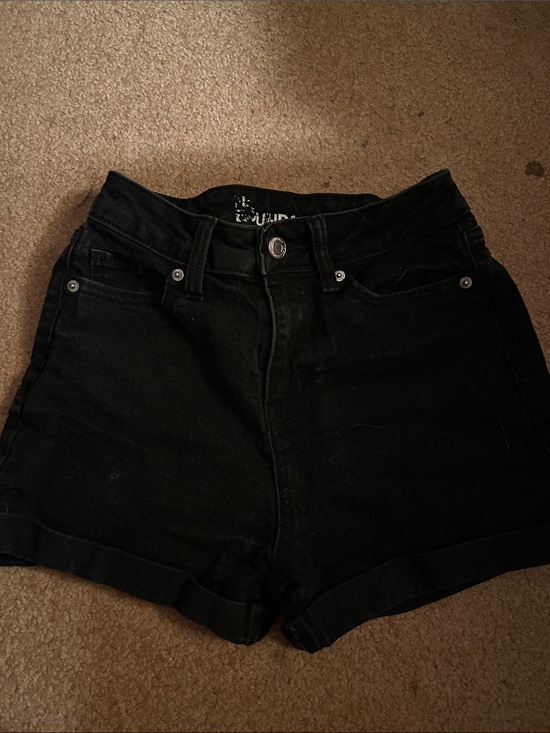 No Boundaries Pants - No Boundaries High-Waist Black Denim Shorts